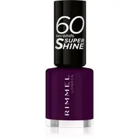 Rimmel 60 Seconds Super Shine lak na nehty odstín 345 Black Cherries 8 ml