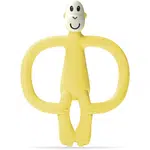 Matchstick Monkey Monkey Teether kousátko s kartáčkem 2 v 1 Yellow 1 ks