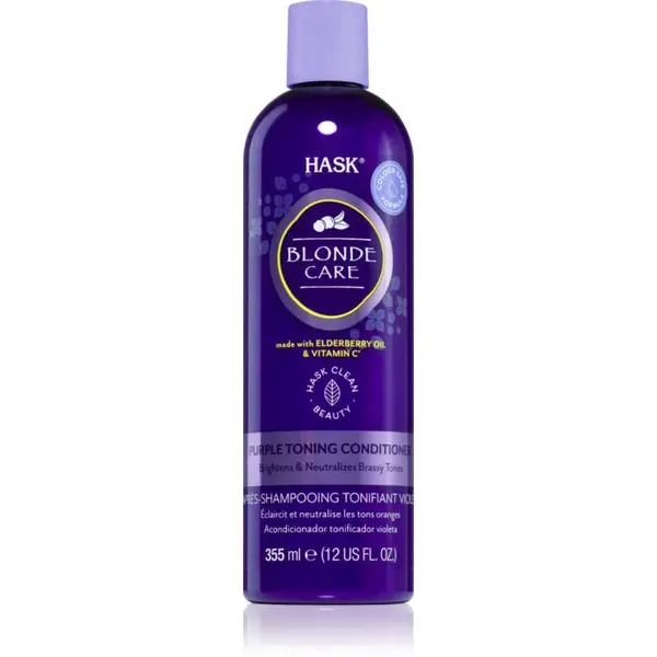 HASK Blonde Care Purple Shampoo kondicionér pro blond vlasy neutralizující žluté tóny 355 ml