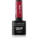 Claresa SoakOff UV/LED Color Warm Feelings gelový lak na nehty odstín Red 435 5 g