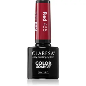 Claresa SoakOff UV/LED Color Warm Feelings gelový lak na nehty odstín Red 435 5 g