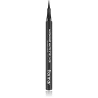 flormar Midnight Matte Eyeliner linka na oči ve fixu s matným efektem odstín 01 Black 1,2 ml
