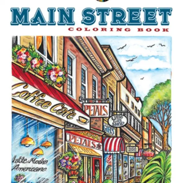 Creative Haven Main Street Coloring Book - Teresa Goodridge