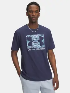 Men's Under Armour UA ABC CAMO BOXED LOGO SS-BLU T-Shirt - Mens