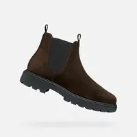 Dark brown men's ankle boots Geox Spherica EC7 - Men's