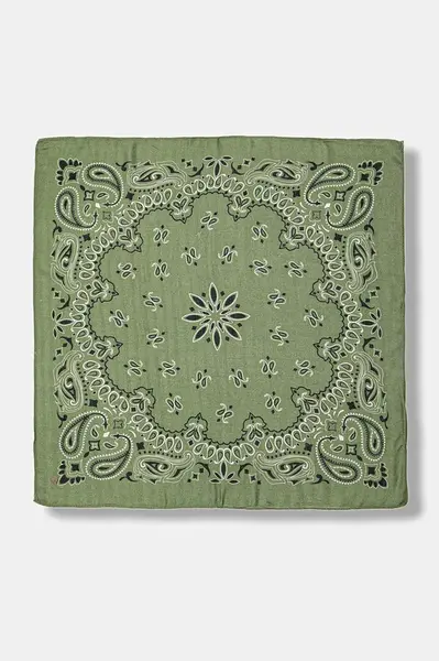 Šátek Pepe Jeans dámský, zelená barva, PL1100008