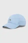 Bavlněná baseballová čepice Lacoste s aplikací