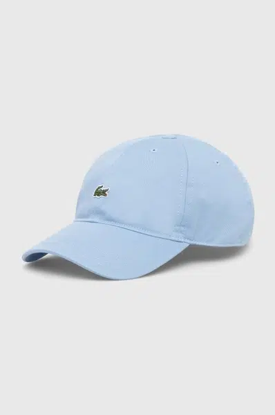 Bavlněná baseballová čepice Lacoste s aplikací