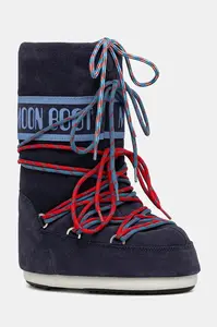 Moon Boot Dětské semišové zimní boty Moon Boot MB ICON SUEDE LACES