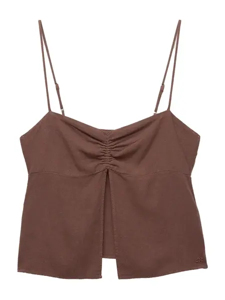 Pull&Bear Top  čokoládová