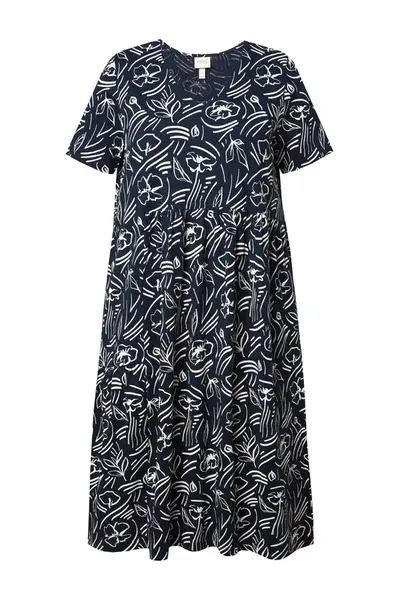 Ulla Popken Šaty  námornícka modrá / biela