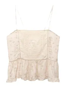 Pull&Bear Top  nebielená / kaki / červeno-fialová / biela