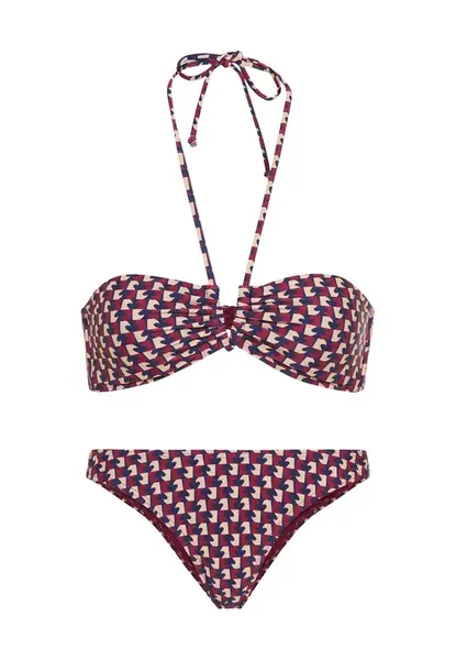 LSCN by LASCANA Bikiny  krémová / námornícka modrá / bordová