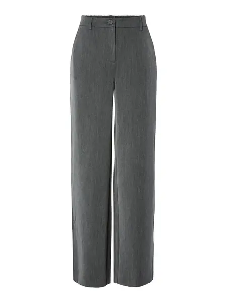 PIECES Nohavice 'PCKamil'  tmavosivá