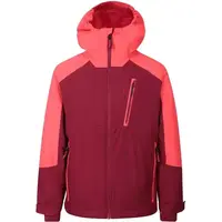 ALPINE PRO EDEFO Detská lyžiarska bunda, vínová, veľkosť 152-158