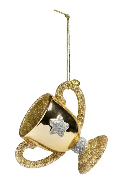 Závěsná dekorace &k amsterdam trophy 5 x 7 x 9 cm žlutá barva