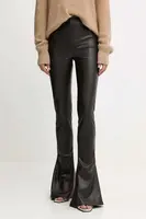 Kalhoty Aniye By dámské, hnědá barva, zvony, high waist, 181419