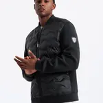 Ombre Men's quilted bomber jacket - black