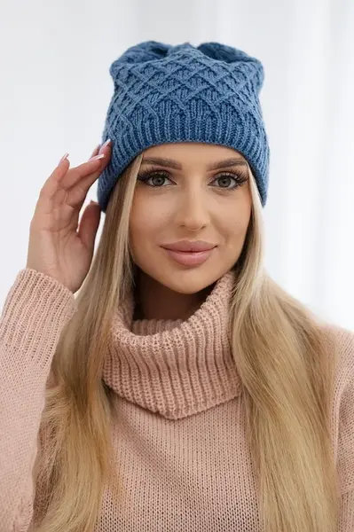 Kesi K204 džínová fleecová čepice s kšiltem