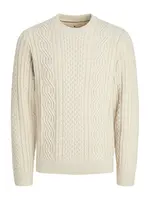 Jack & Jones Premium Sveter 'JPRBLUsean'  svetlobéžová