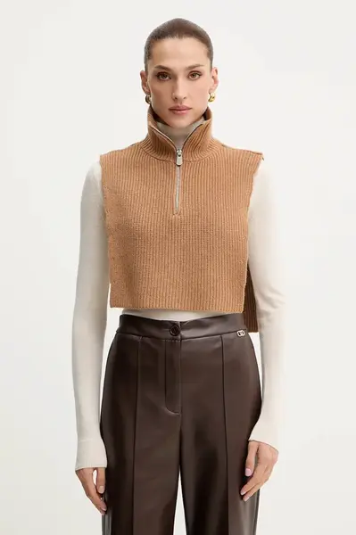 Šál typu komín s prímesou vlny Pinko