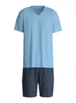 CALIDA Krátke pyžamo  námornícka modrá / tyrkysová / opálová / biela