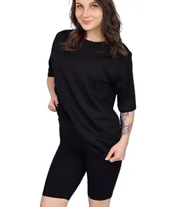 Pri Set of cotton t-shirt oversize shirt short leggings SPIREL