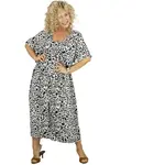 Pri Oversize dress with belt and V neckline SAFARI DREAM