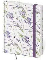 Diář 2026 denní B6 Vario - Lavender s gumičkou