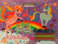 Omalovánky - Jednorožci s pastelkami (Defekt)