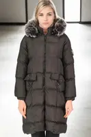 Z6706 DEWBERRY WOMEN'S COAT-BLACK-1