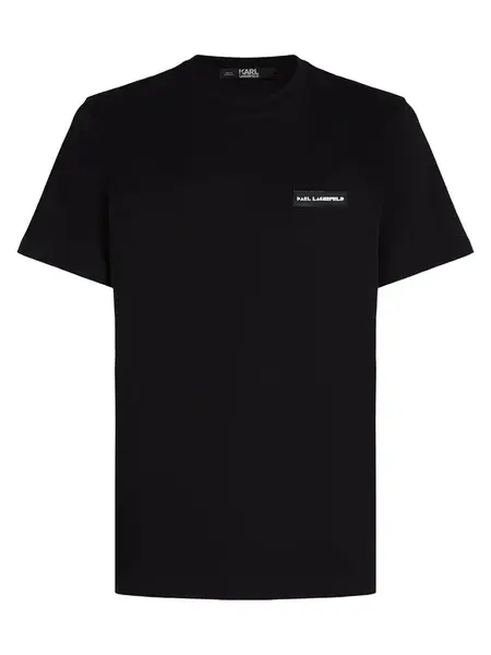 Karl Lagerfeld Tričko  čierna / biela