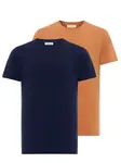 Anou Anou Tričko  námornícka modrá / oranžová