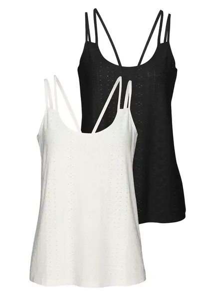 VIVANCE Top  čierna / biela