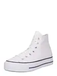 CONVERSE Členkové tenisky 'CHUCK TAYLOR ALL STAR LIFT PLATFORM WIDE WIDTH'  čierna / biela