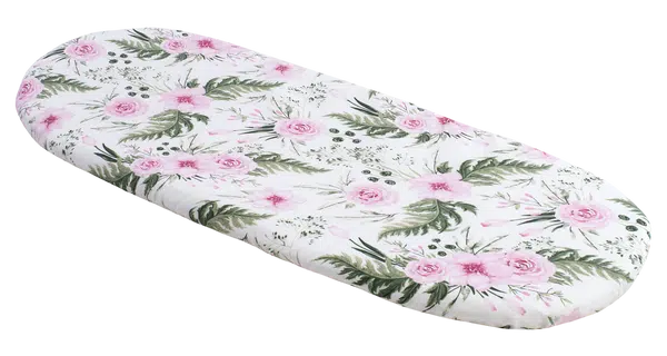 Medi Partners Fitted sheet for a stroller – cotton – Pink flowers