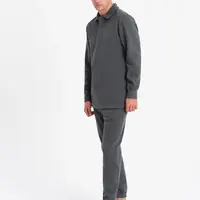 Ombre Men's tracksuit set sweatshirt with polo collar + pants