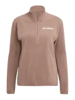 ADIDAS TERREX Športový sveter 'ESS'  hnedá / biela