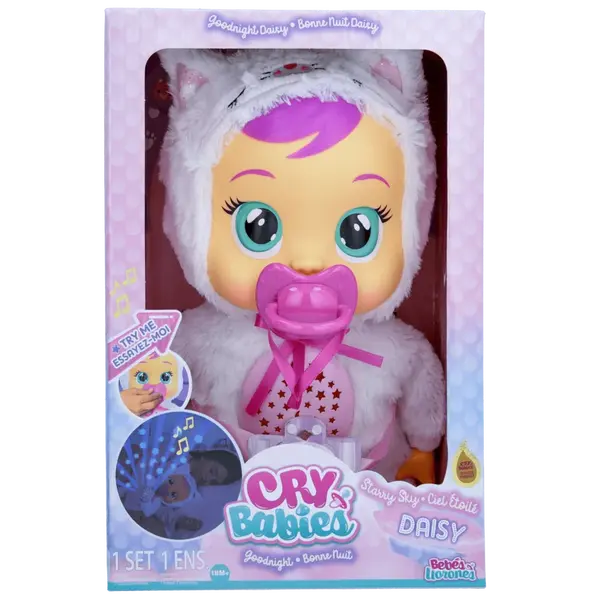 IMC Toys Cry Babies - Séria Goodnight Starry Sky - Interaktívna bábika DAISY