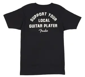Fender Support Your Local Guitar Player Tee Black S
