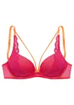 VIVANCE Podprsenka  oranžová / ružová
