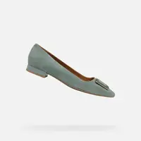 Light green women's ballet flats Geox Charyssa - Women's