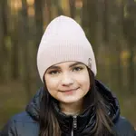 AGBO Dievčenská zimná čiapka růžová Elvina