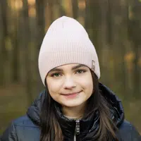 AGBO Dievčenská zimná čiapka růžová Elvina