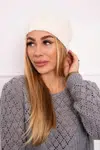 marka niezdefiniowana Čapica s fleece Justyna K253 ecru