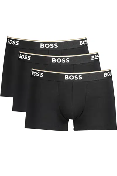 3PACK Mens Boxers Hugo Boss black