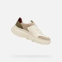 Cream women's sneakers Geox Nebula 2.0 - Women's