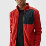 Pánsky Polar S Golierom Regular 4F Oranžový 4FWAW24TFL