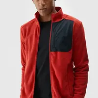 Pánsky Polar S Golierom Regular 4F Oranžový 4FWAW24TFL