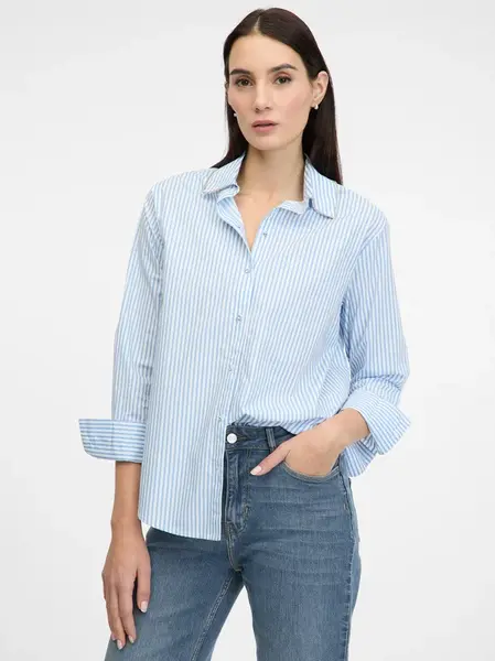 Light blue women's striped shirt ORSAY - Women's